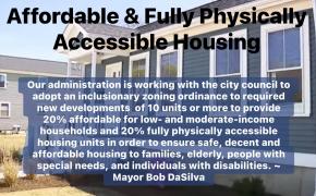 East Providence the first municipality in RI to require 20 percent of newly built units be fully, physically accessible for people with mobility issues.