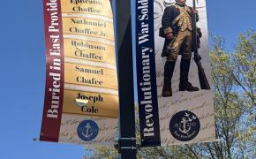 New Pole Banners Honor East Providence’s Revolutionary War Veterans