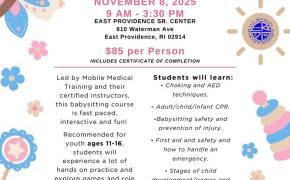 East Providence Recreation host “How To Be A Great Babysitter” Certification Class