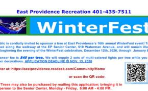 Keep the Holiday Spirit Growing, Trees Available for 16th Annual East Providence WinterFest