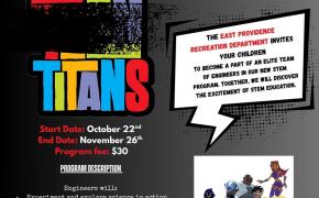 East Providence Recreation Department to Offer Tech Titans! A hands-on after school STEM program