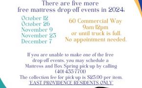 2024 remaining dates for free Mattress drop-off