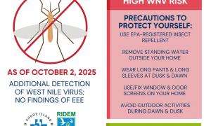 WEST NILE VIRUS DETECTED EAST PROVIDENCE