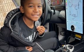 Angel Lewis starts his new job as chief for the day of the East Providence Police