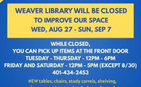 Exciting Renovations Underway at Weaver Library – Temporary Closure Announcement