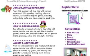 East Providence Recreation To Hold Kindermotion’s 2026 Summer Pop-Up Camps