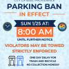 The City of East Providence implements Parking ban ahead of Winter Storm