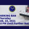 Feb. 18, 2021 Parking Ban