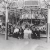 The Looff family at the Crescent Park merry-go-round, c. 1905-1910